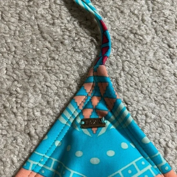 Roxy women’s large bikini top blue - Picture 3 of 5